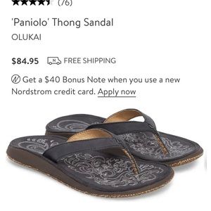 Olukai paniola sandal black